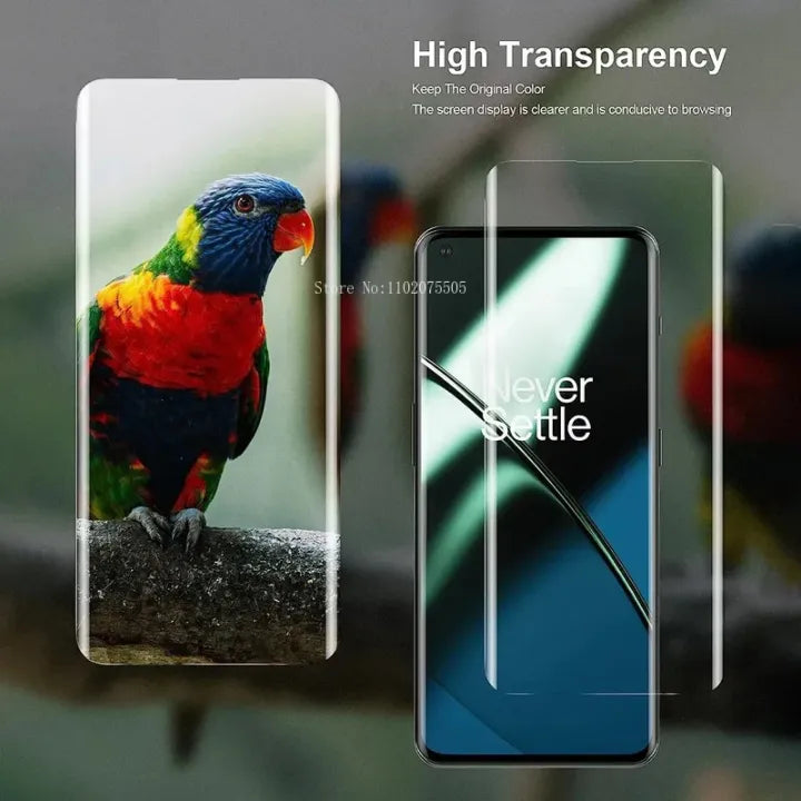 Oneplus Clear 9D UV Glass Full Coverage Screen Protector