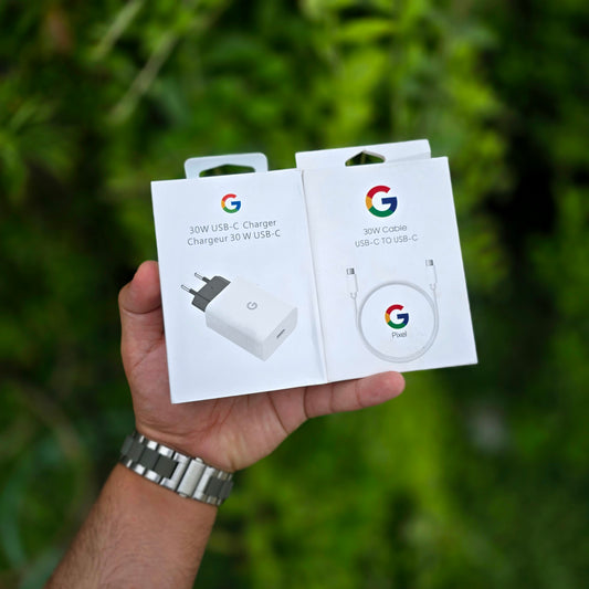 Google 30W USB-C Fast Charger EU Pin With USB-C to USB-C Cable