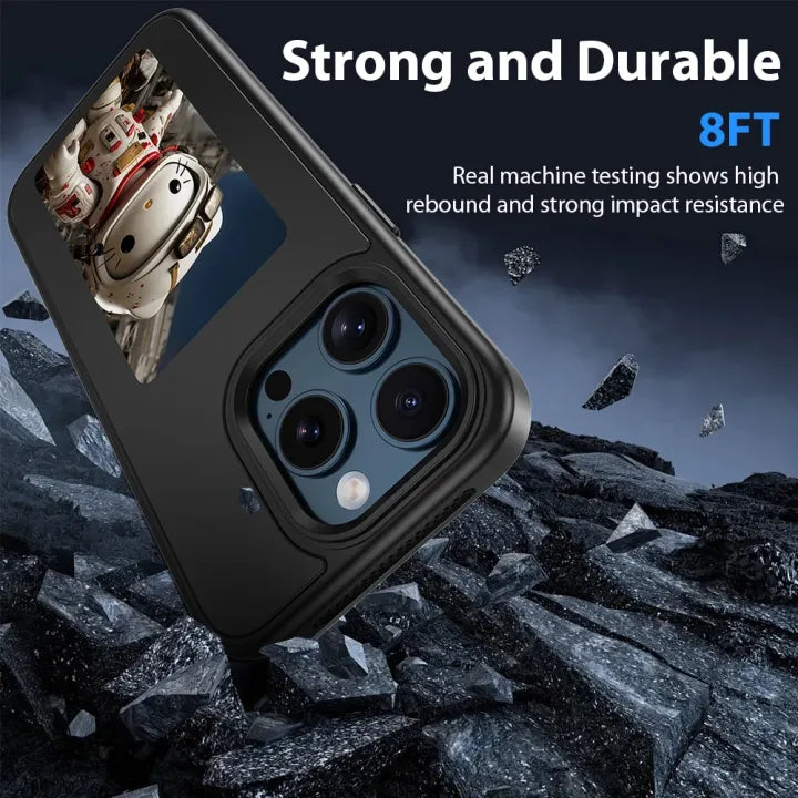 New-tech NFC Function Phone Case For 15 Pro Max DIY Cases E Ink Screen Phone Cover