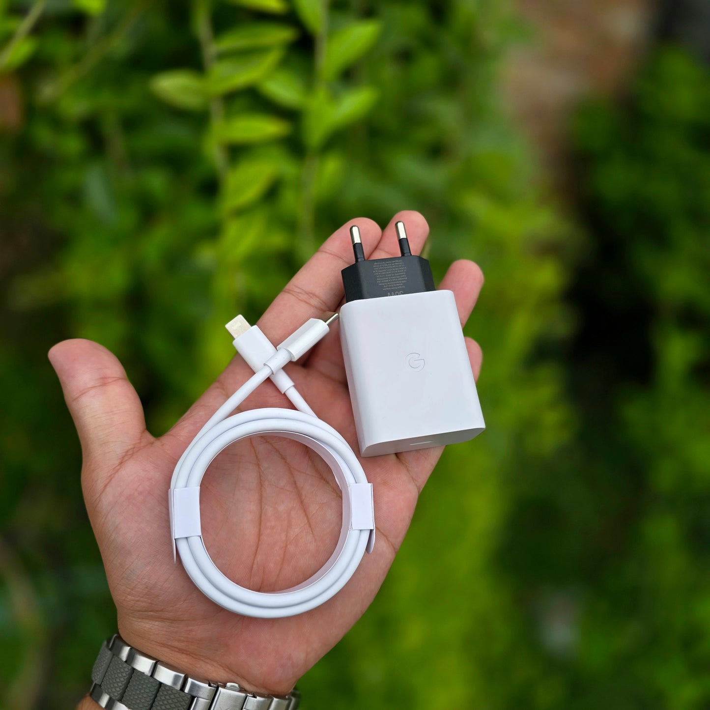 Google 30W USB-C Fast Charger EU Pin With USB-C to USB-C Cable