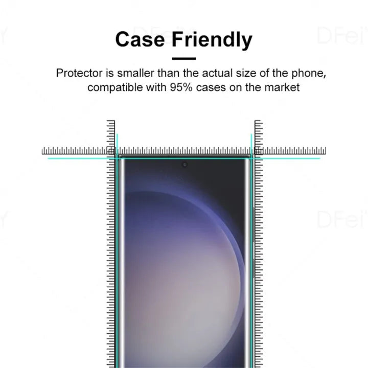 Samsung S23 S22 S21 Ultra Crystal Clear High Quality UV Tempered Glass