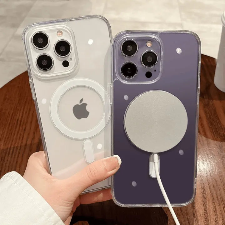 IPhone Crystal Clear MagSafe Magnetic Case For IPhone Models