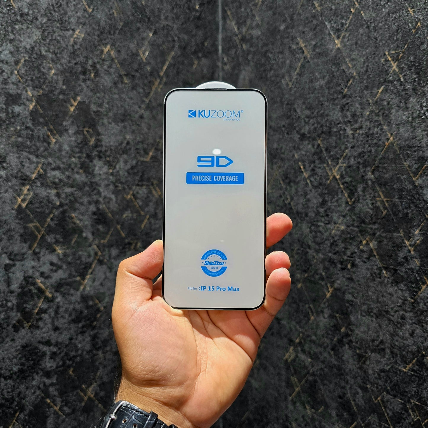 KuZoom iPhone 9D Glass Protector – HD Clear Edge-to-Edge Protection