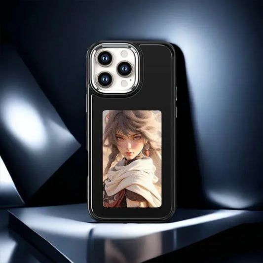 New-tech NFC Function Phone Case For 15 Pro Max DIY Cases E Ink Screen Phone Cover