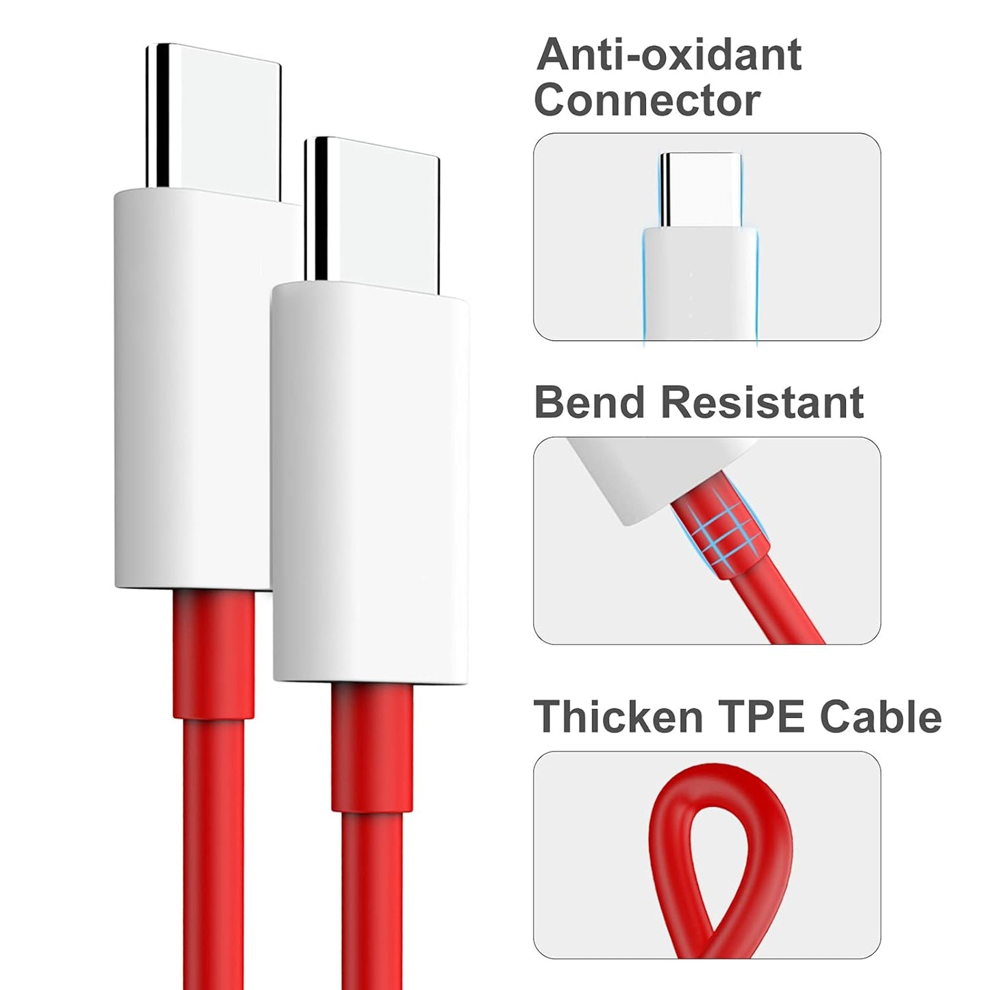 Oneplus 65w Type C To Type C Super Fast Charging Cable